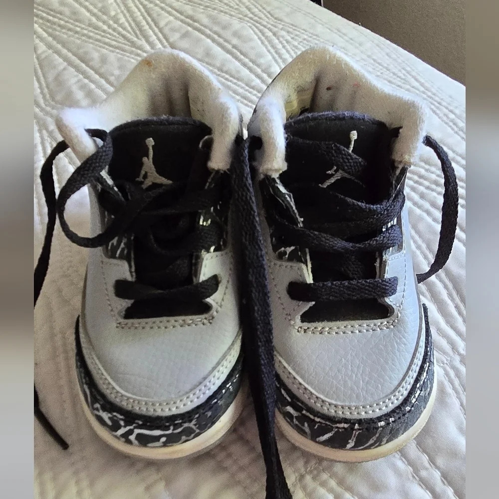 NIKE 2014 Retro Air Jordan 3 Wolf Grey Size 5C